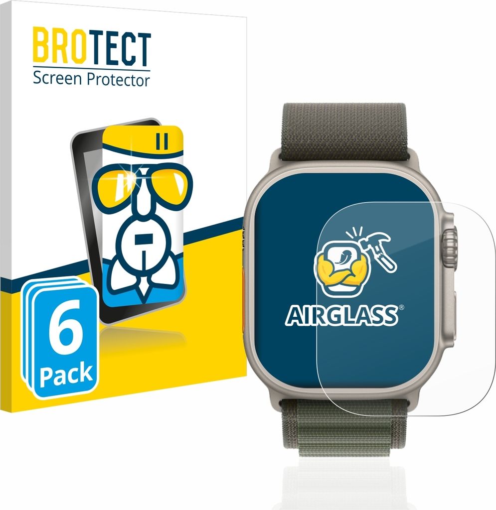 6x BROTECT Schutzglas für Apple Watch Ultra (49 mm) Produktbild 