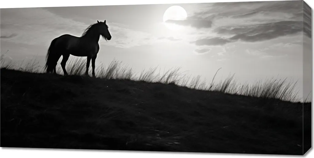 Tableau La Garde Lunaire 100x50 cm : Toile Canvas HD et Châssis Bois