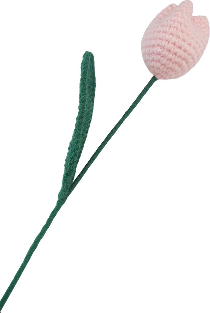 Künstliche Tulpe romantische exquisite dekorative Strick -Tulprose Fake Blumendekor für Zuhause-Hell-Pink