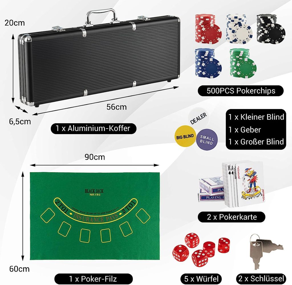 Poker Set Alu Koffer 200 delig Poker Set Alu Koffer 200 delig