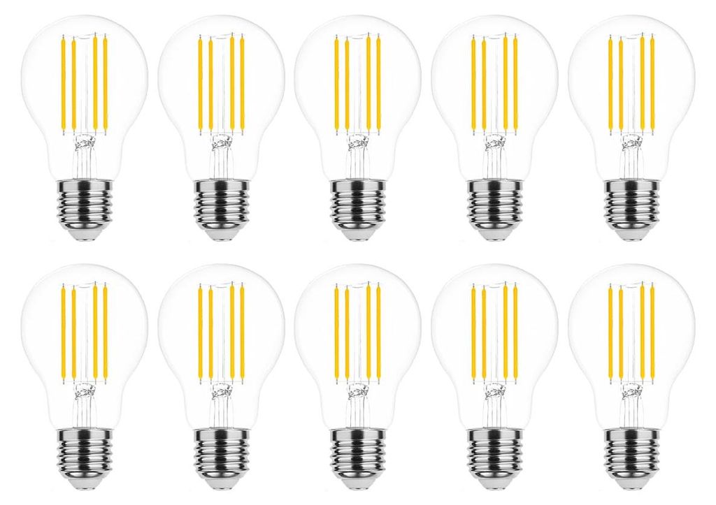Modee E27 LED Filamentlampe A60 4,2W 470lm 2700K Warmweiß 10 Stück
