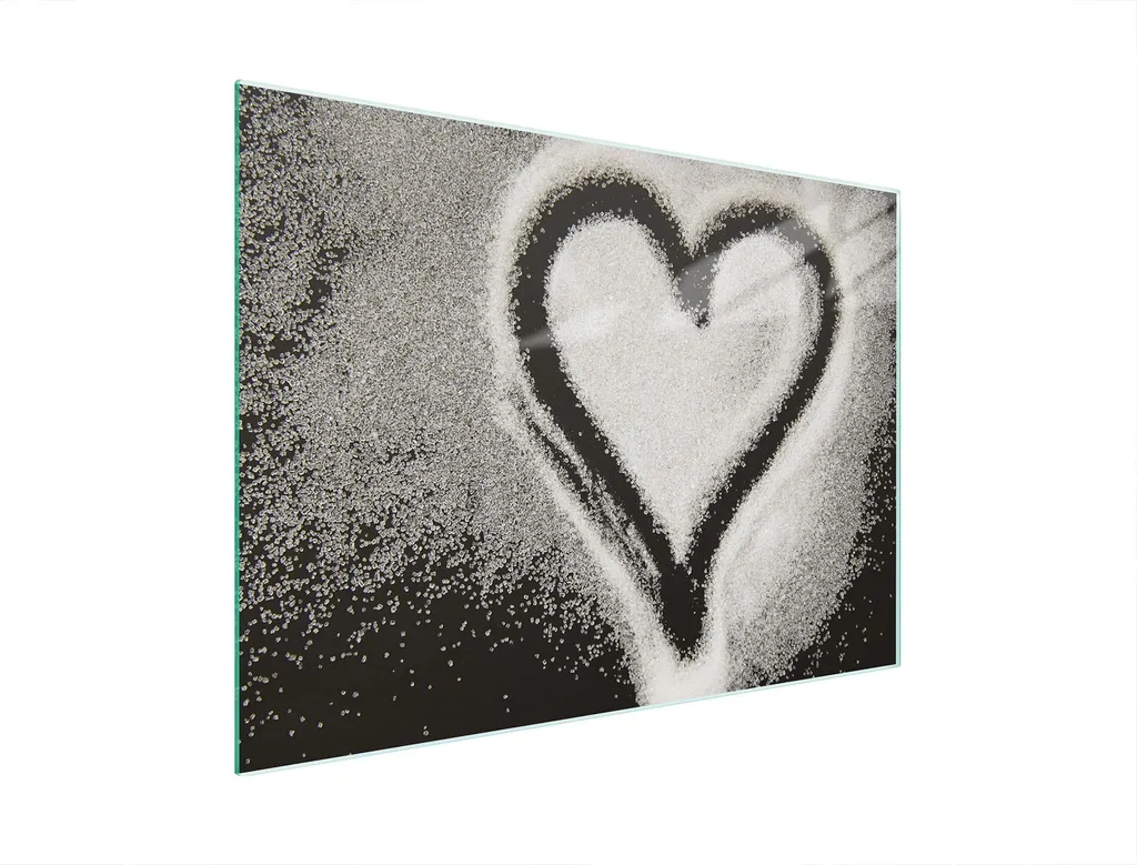 Tagliere Vetro Temperato 30x22 cm Cuore Cucina | Piastra Multiglass