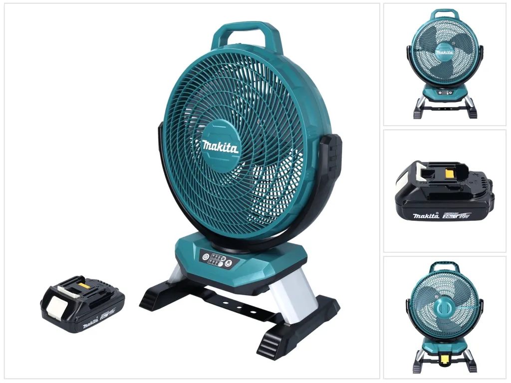 Ventilateur sans Fil Makita 18V pour Chantier et Atelier avec Accu