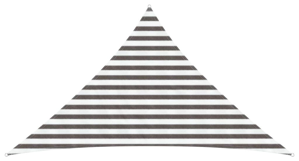 vidaXL Sonnensegel Hellgrau und Weiß 2,5 x 2,5 x 3,5 m HDPE
