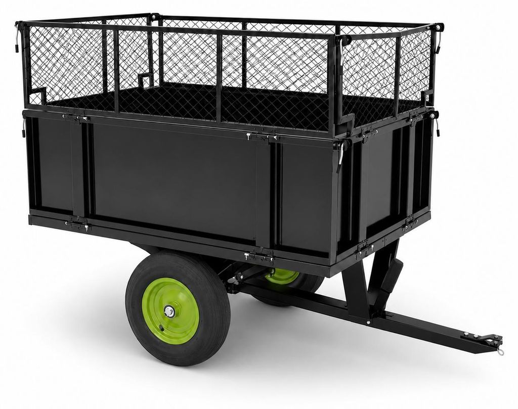 Rasentraktor Anhänger Kippanhänger 300 kg kippbar mit Produktbild 