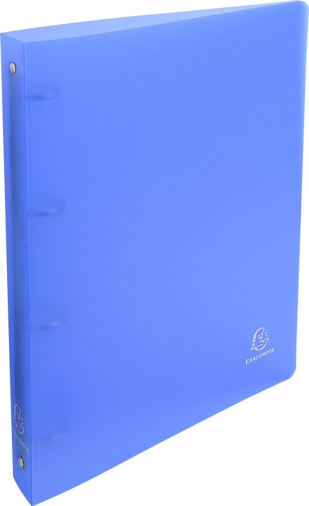 Exacompta 10x Ringbuch aus PP 700μ mit 4 Ringen, Rücken 40mm, A4 - Blau - 51266E