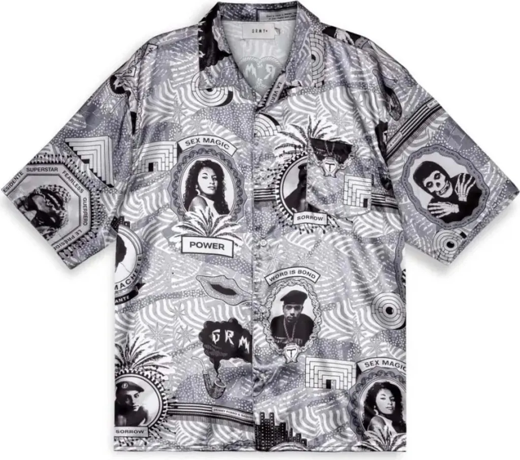 Chemise Streetwear Noire Grimey GHS120-BLK - Idéale pour Sorties M