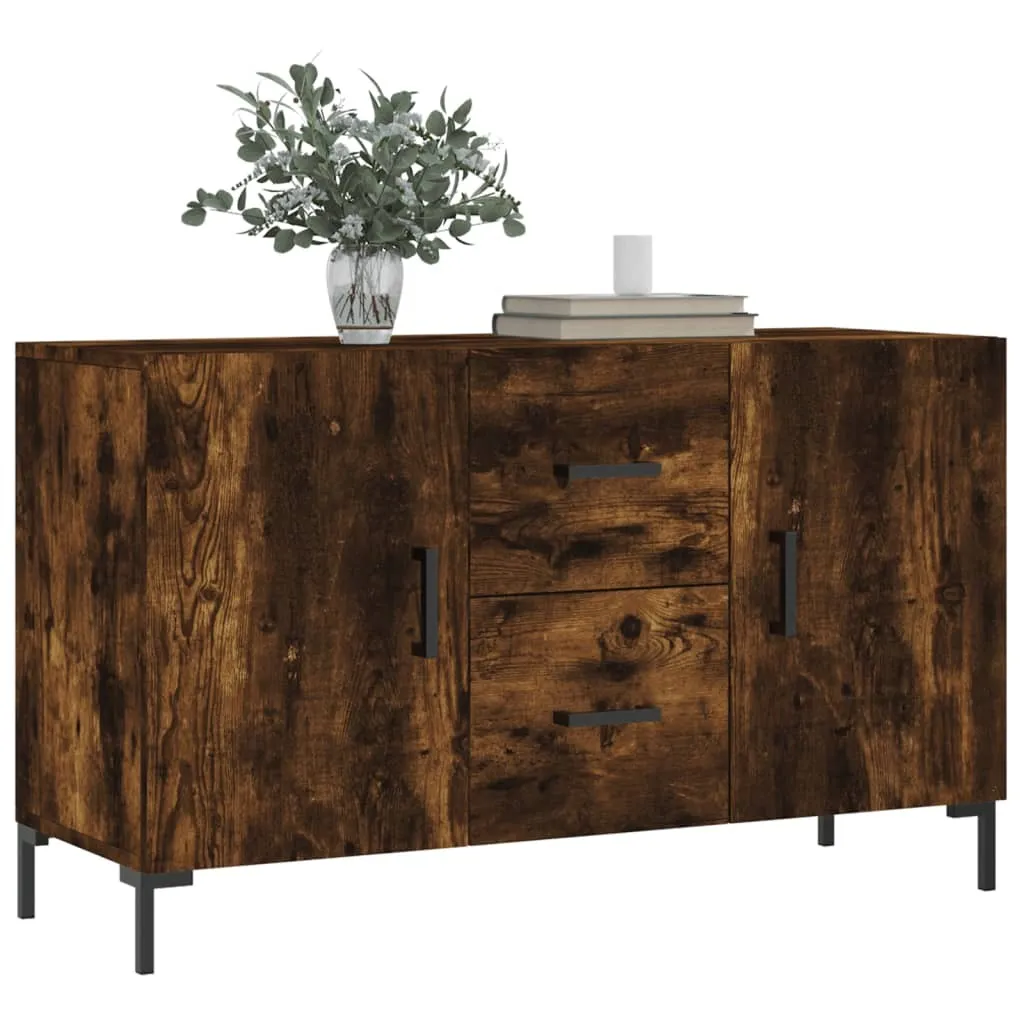 vidaXL Credenza rovere affumicato 100x36x60 cm materiale a base di legno - 3