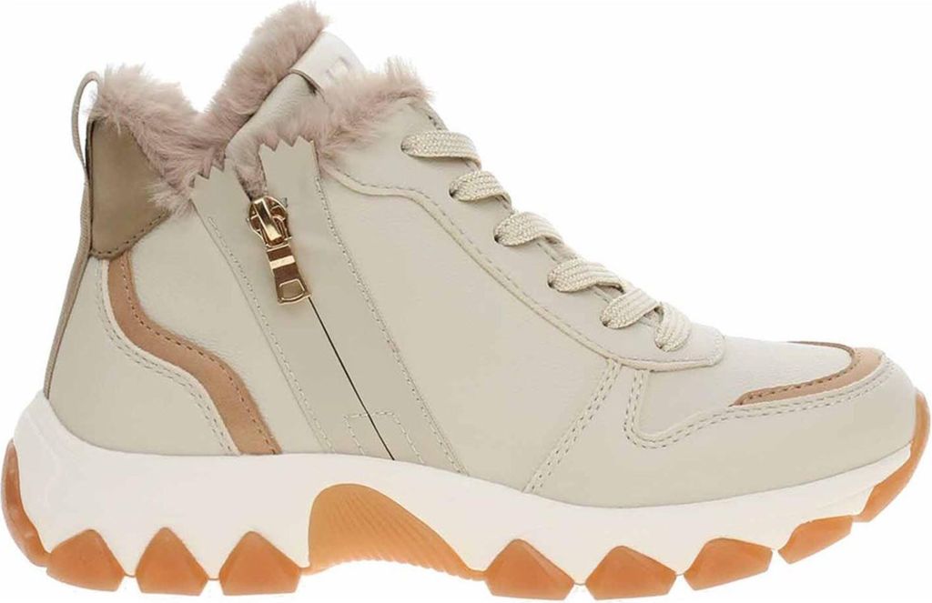 Bagatt Yuki Damenschuhe Schnürstiefel Beige Freizeit, Schuhgröße:39 EU