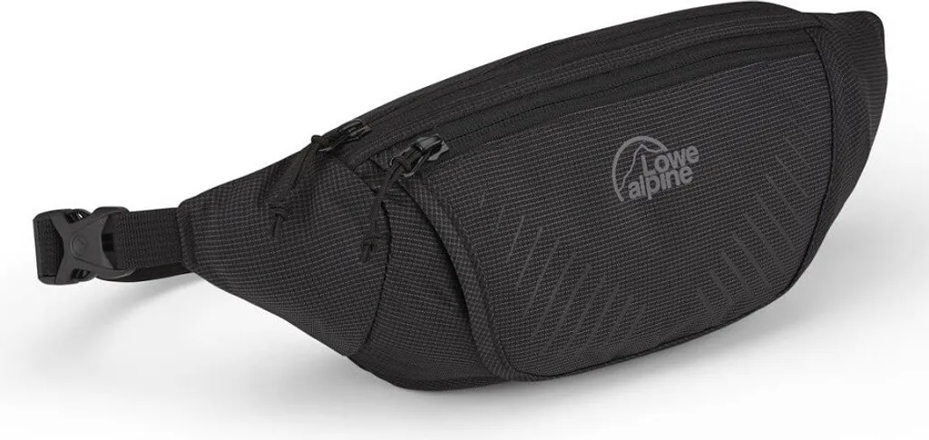 Lowe Alpine Belt Pack Noir avec Compartiments Sécurisés et Tissu Ripstop