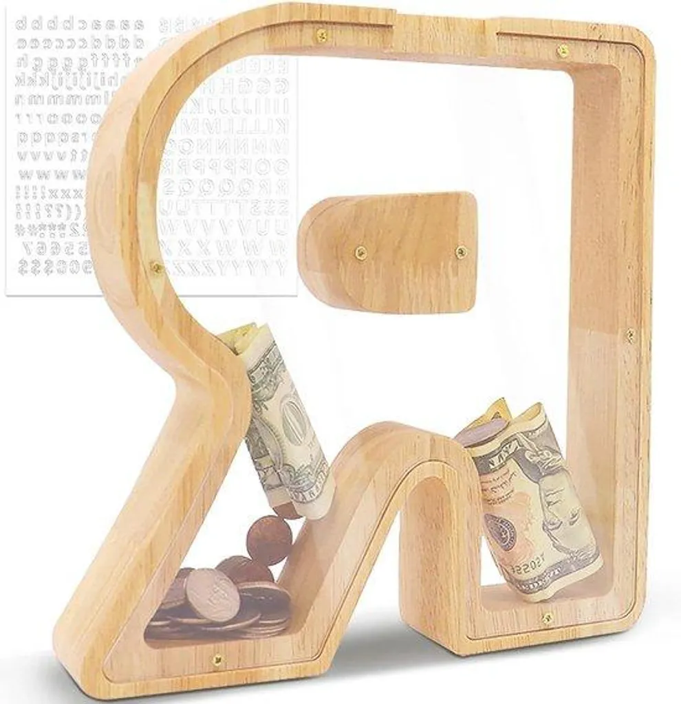 Lettres décoratives géantes en bois massif 23cm pour chambre d'enfant