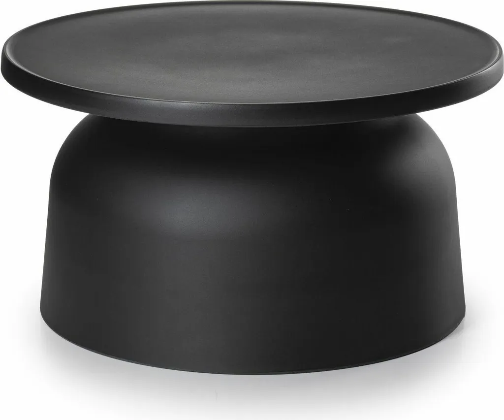 Table basse moderne noire OTTO2 - Résistante et fonctionnelle 60cm