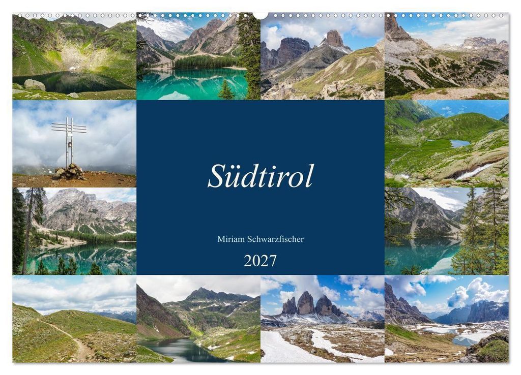 Südtirol (Wandkalender 2027 DIN A2 quer), CALVENDO Monatskalender