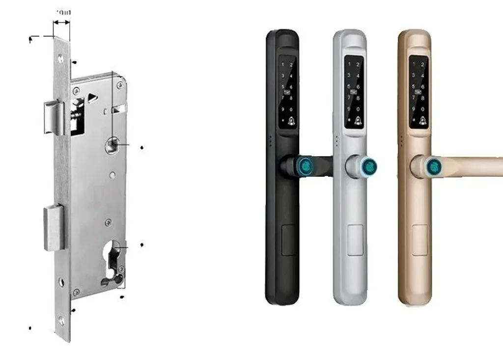 Serrure intelligente Wi-Fi 22x240(4085)-b Noire Haute Sécurité Connectée