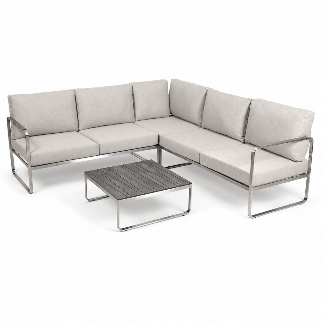 greemotion Gartenlounge-Set Sydney Lounge-Set Edelstahl / Produktbild 