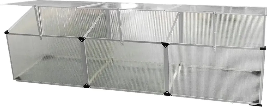 Serre balcon lUCKY polycarbonate pour tomates et semis 180 x 51 cm