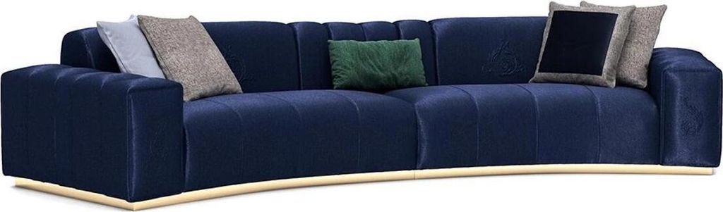Luxus Polstermöbel Big Sechssitzer Sofa Couch Textil Modern Wohnzimmer