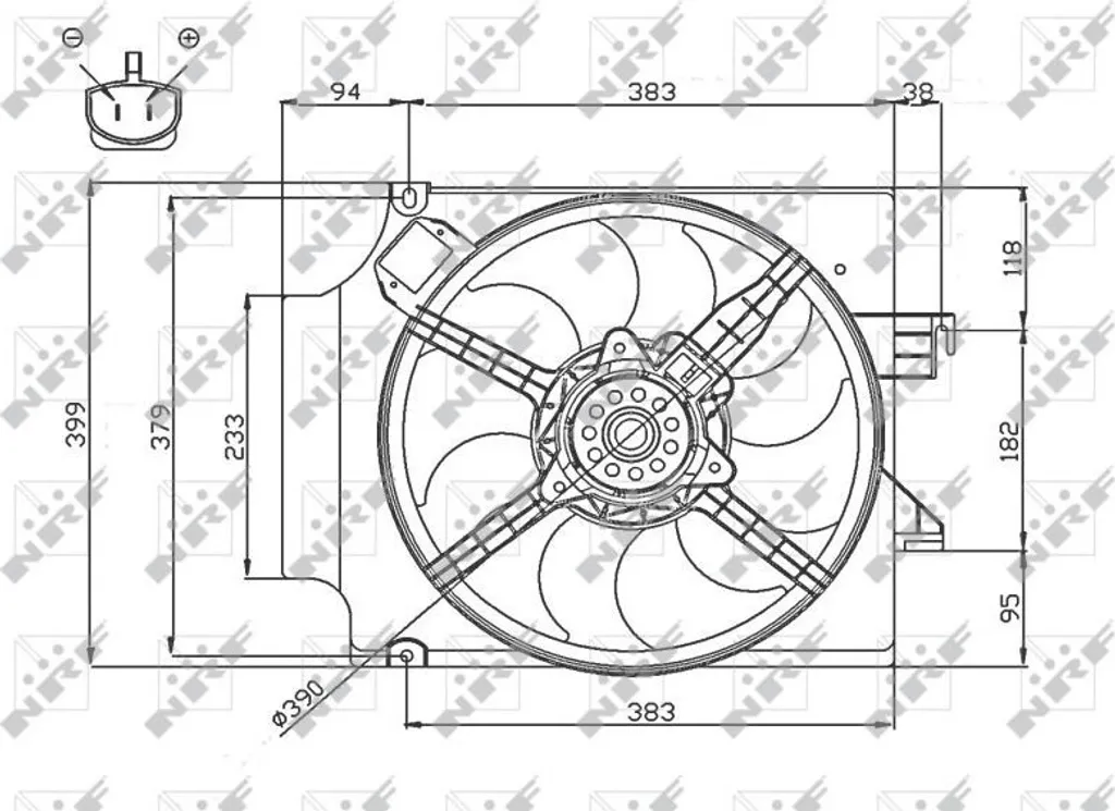 Évitez la surchauffe du Ford Transit avec le ventilateur NRF OE 1061090