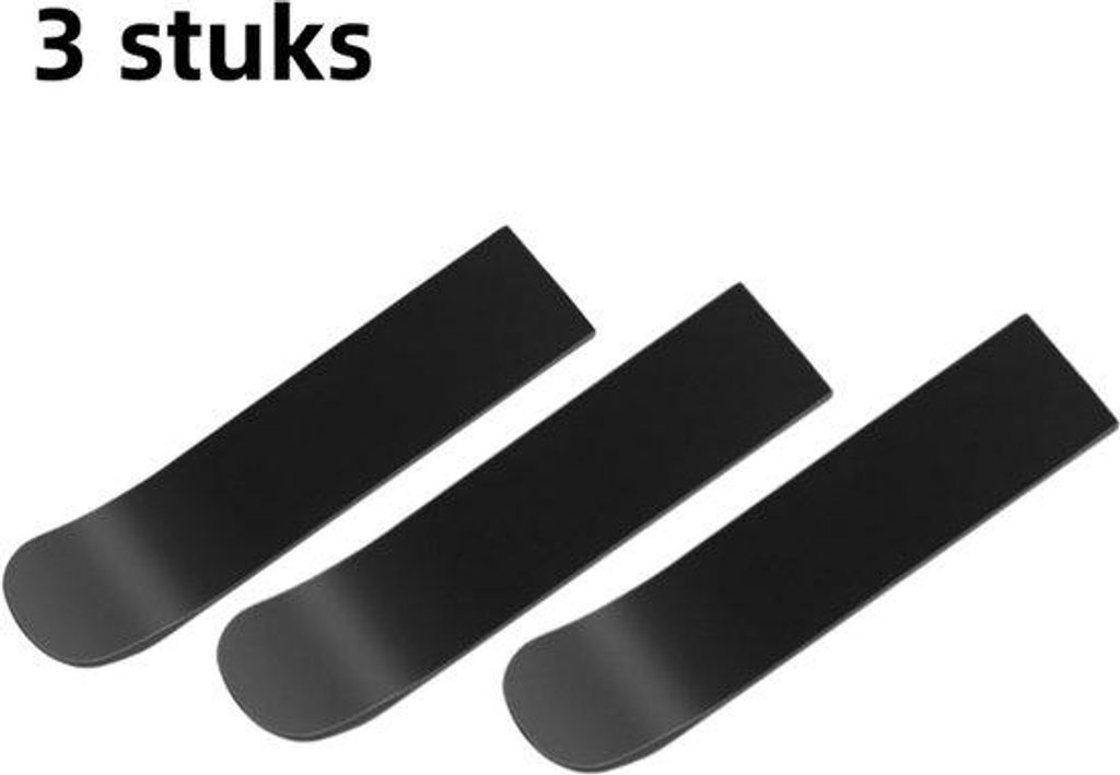 Drei-teilige - Biegbarer Griff - Aluminiumlegierung - Für Ladentüren, Schranktüren und Garderobenschranktüren - Mattschwarz (38 Löcher)