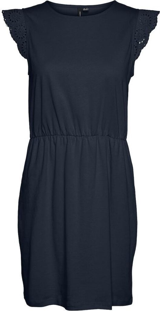 Vero Moda Emily Kurzes ärmelloses Kleid Schwarz M Frau Schwarz M
