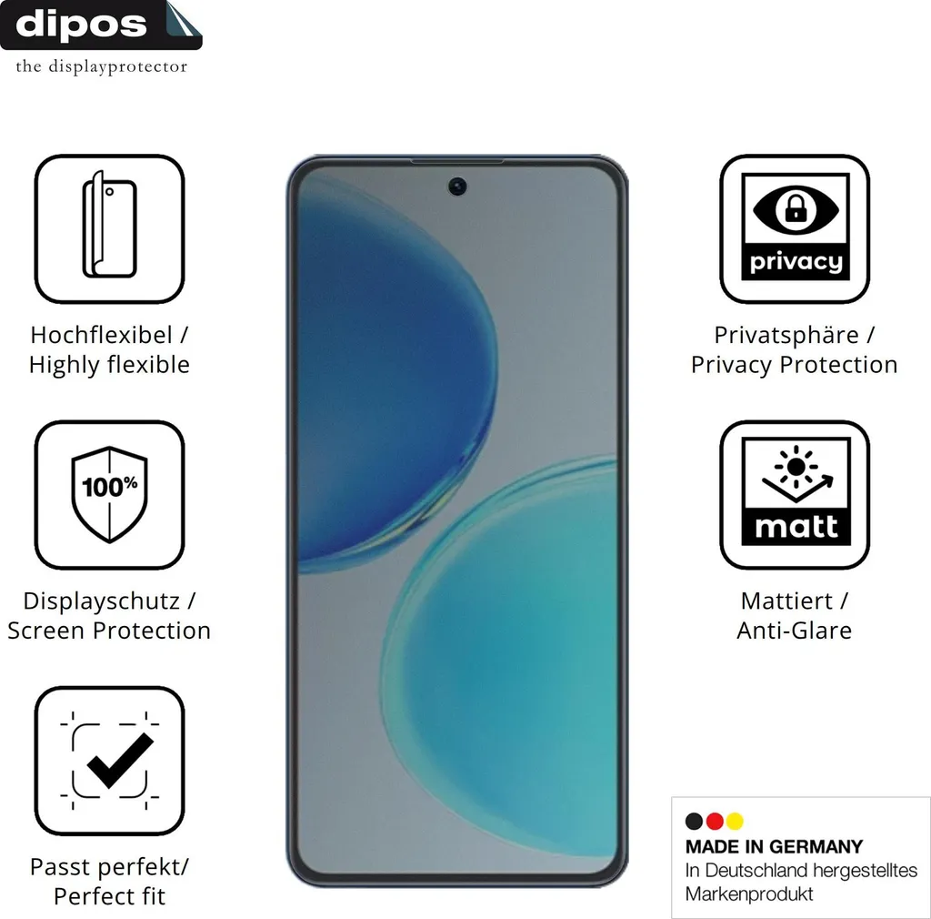 6x Pellicola per Honor 8X Protettiva Protezione Schermo Cristallo dipos