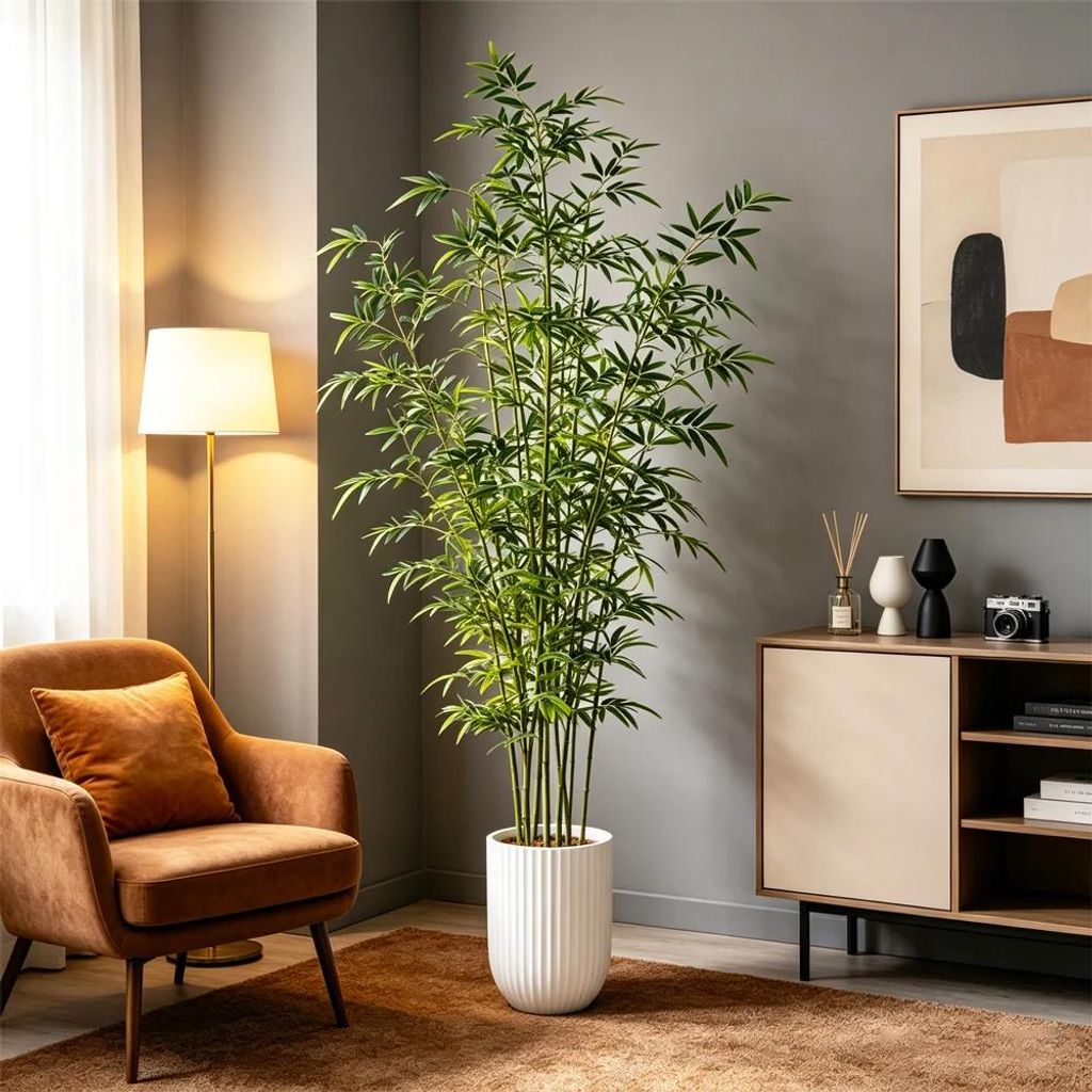 Künstlicher Bambusbaum 160–270 cm Kunstpflanze Kunstpalme Produktbild 