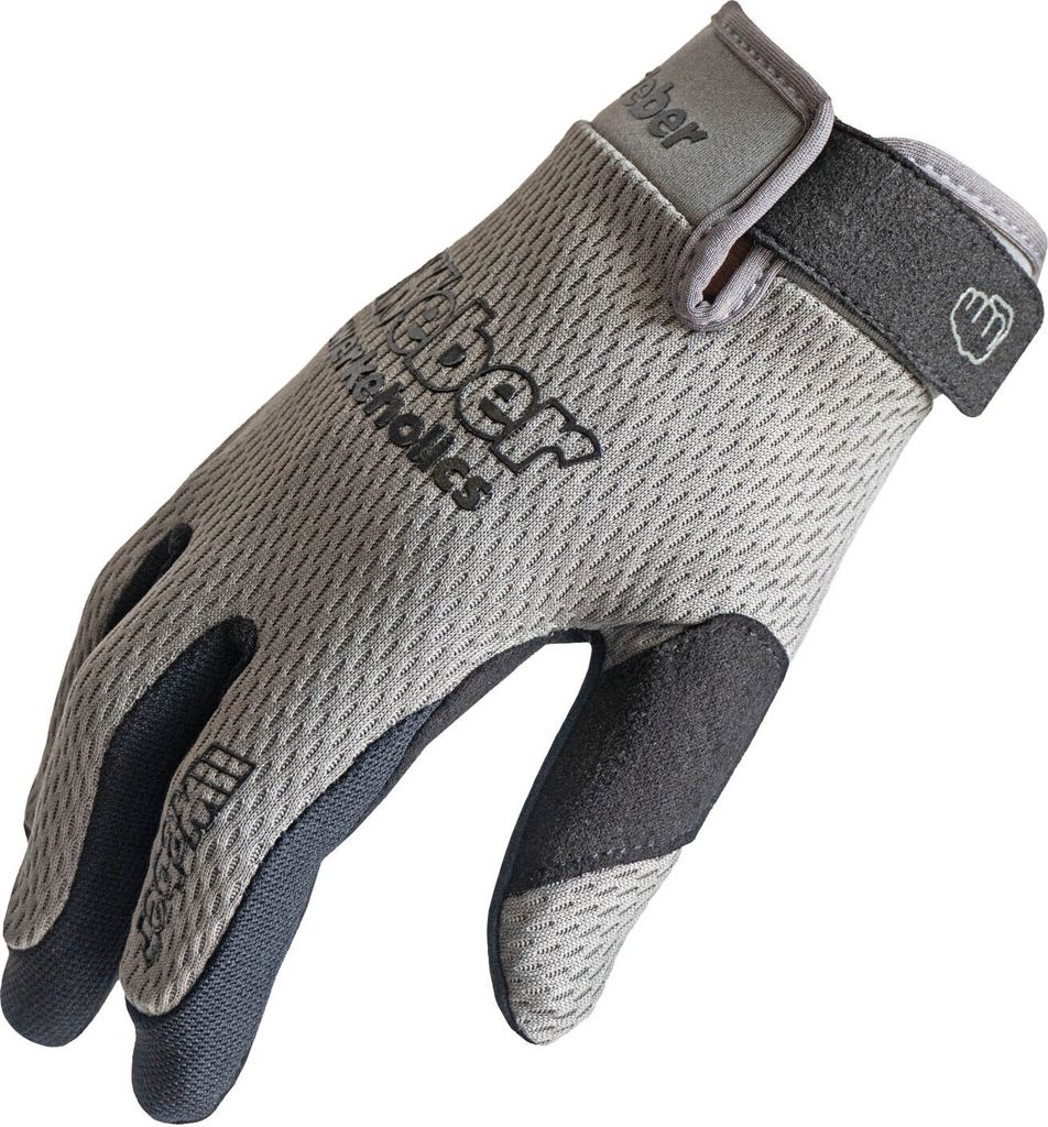Weber #Werkeholics Ultra Lite Handschuhe lang grau / schwarz XL Fahrradhandschuhe luftdurchlässig ultra leicht Silikonbeschichtung Mountainbike