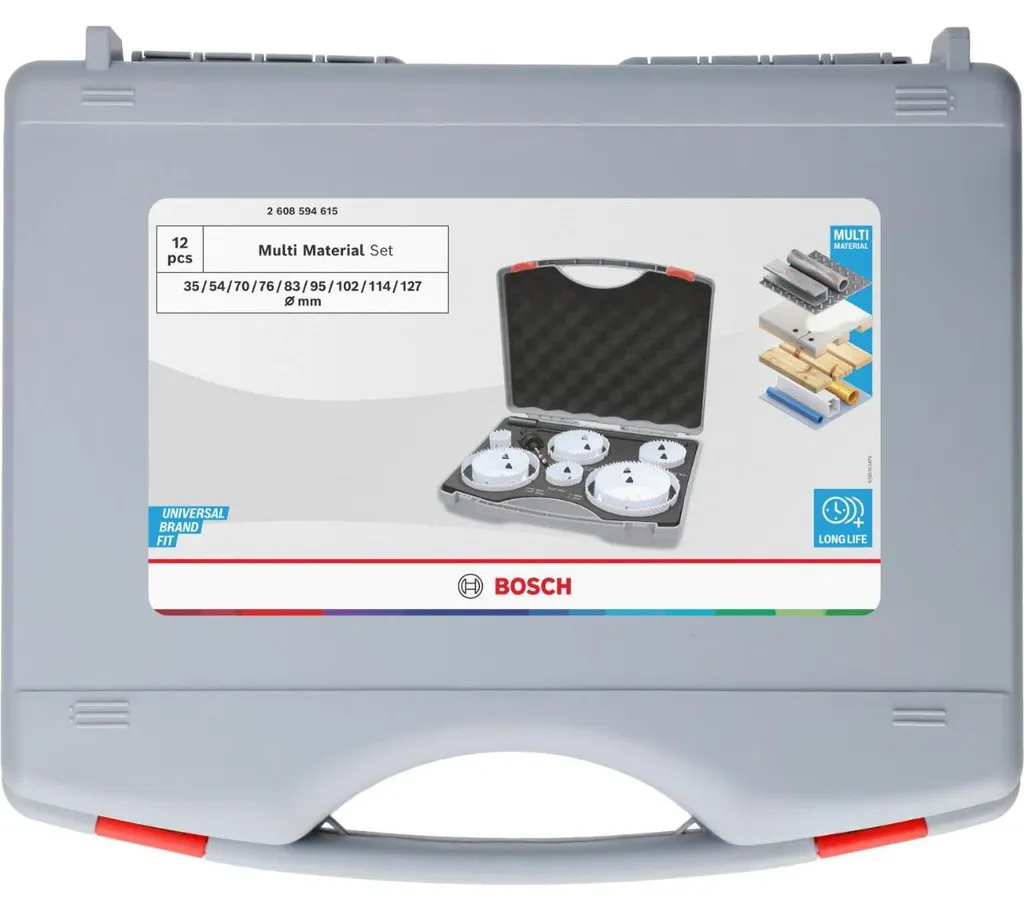 Coffret de couronnes de perçage Bosch Multi Material avec 9 diamètres - 2