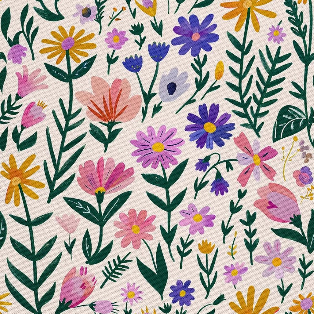 OUTDOOR DEKOSTOFFE OXFORD - Motiv Frühling I DX7203