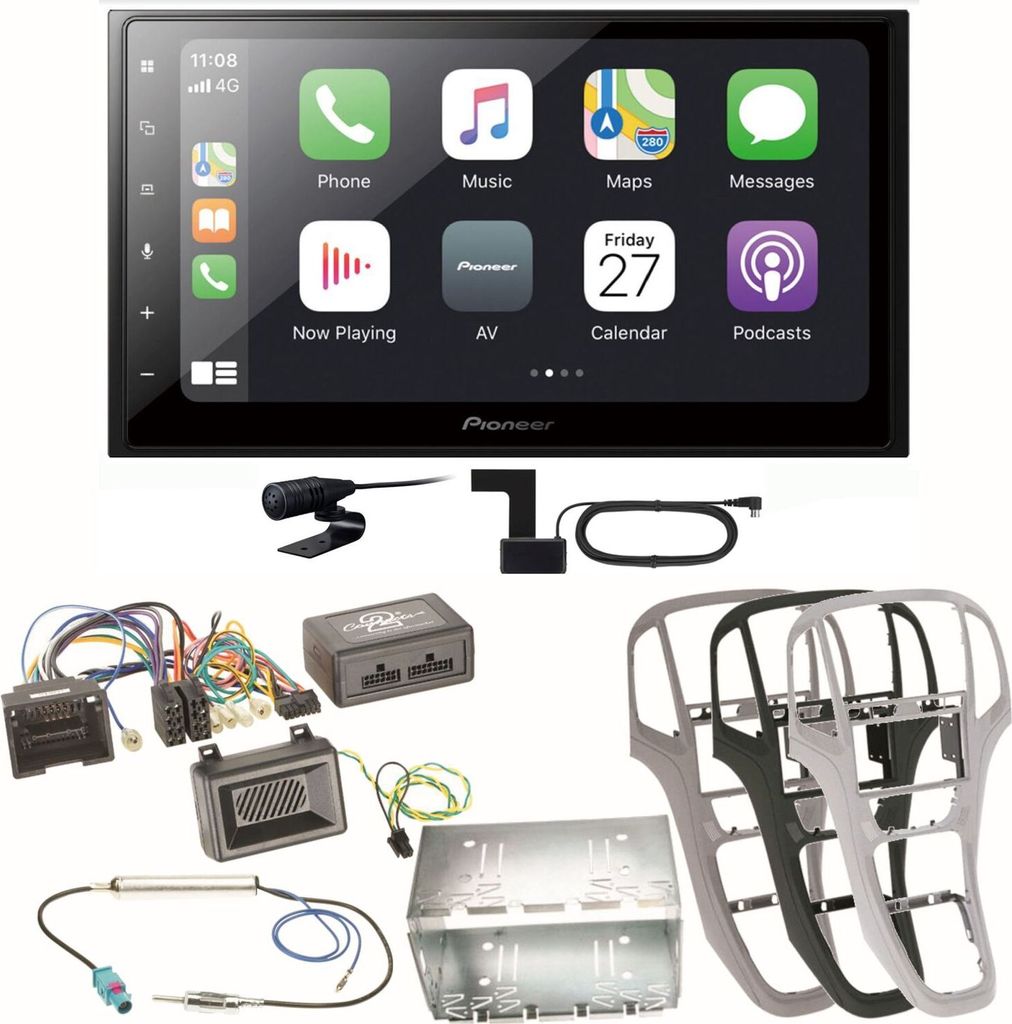 Pioneer SPH-DA250DAB USB Digitalradio MP3 Bluetooth Einbauset für Opel Astra J