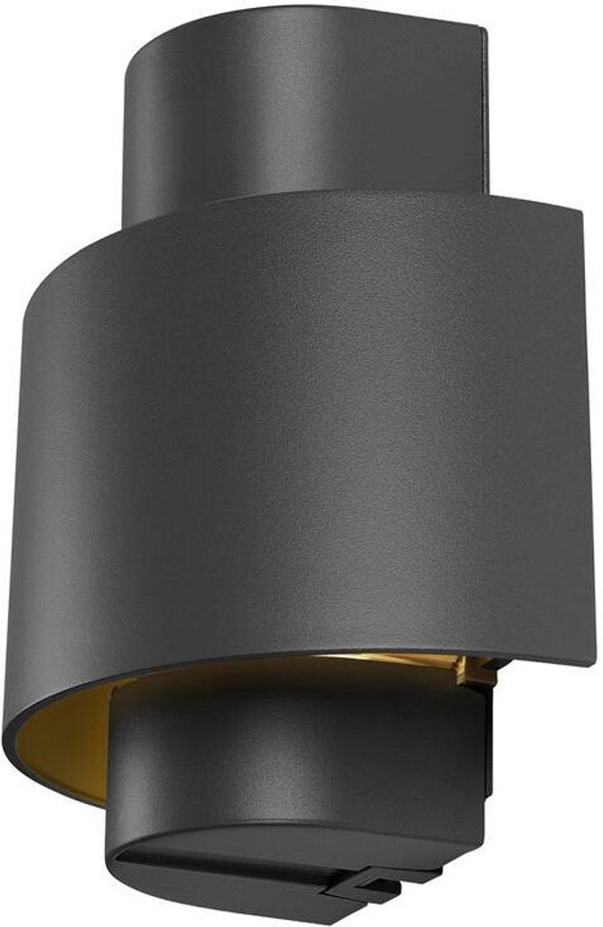 Slv Photoni 1008197 Außenwandleuchte E27 13 W Schwarz Wandlampe Lampe Leuchte