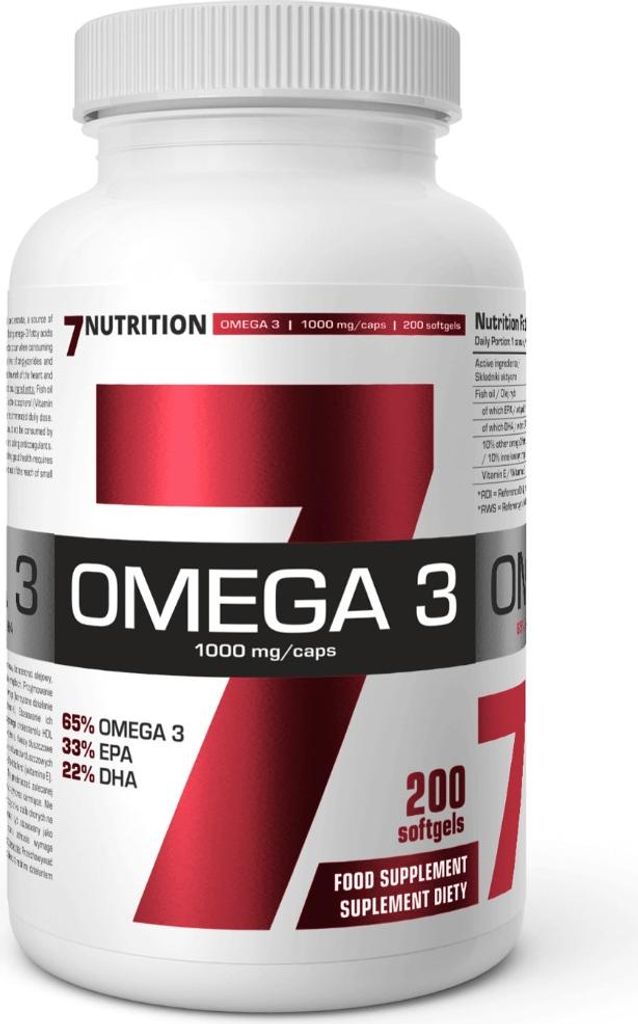 7Nutrition Omega-3 65% 1000mg 200 Weichkapseln