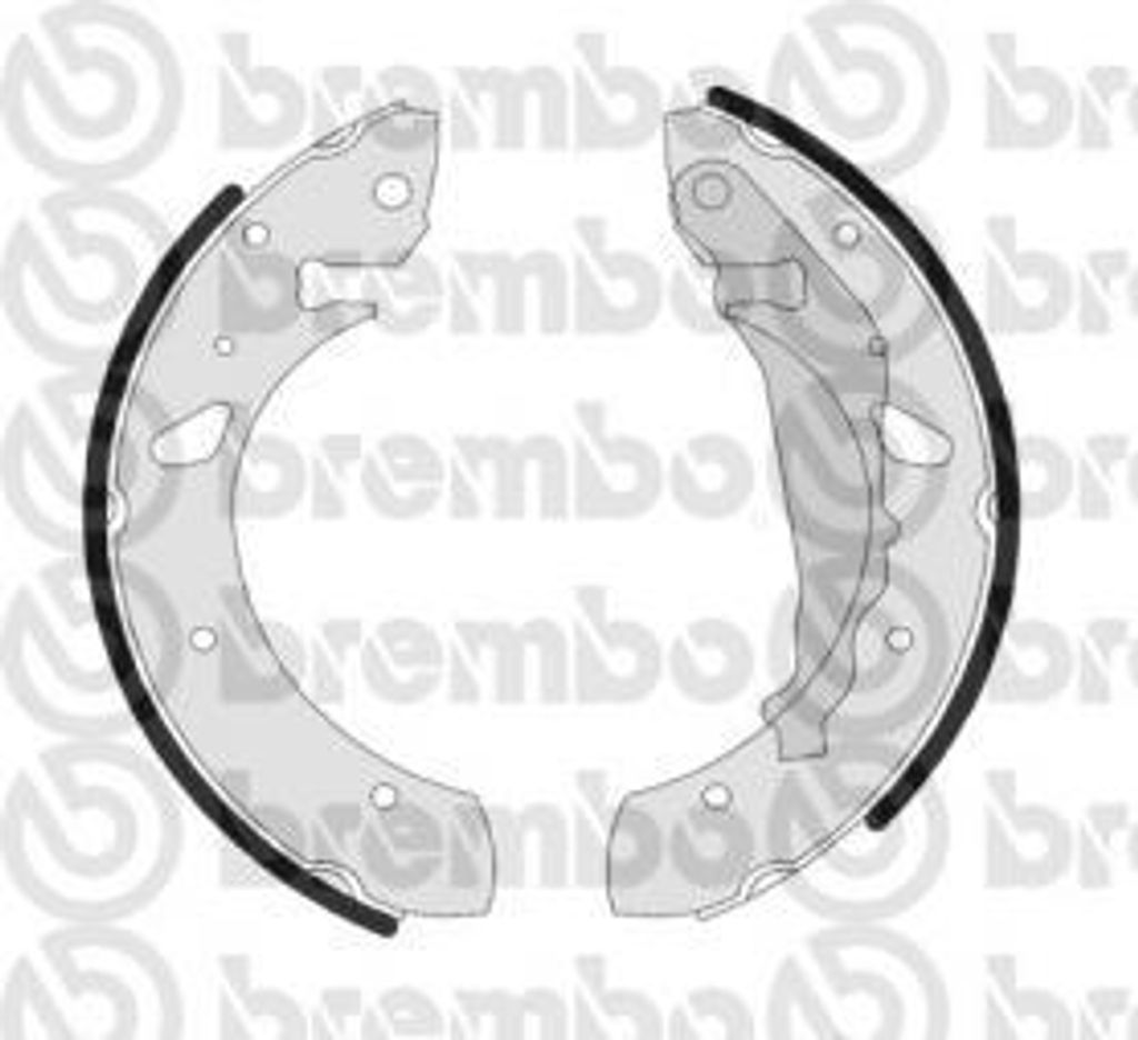 Brembo Bremsbackensatz Hinterachse S 83 507