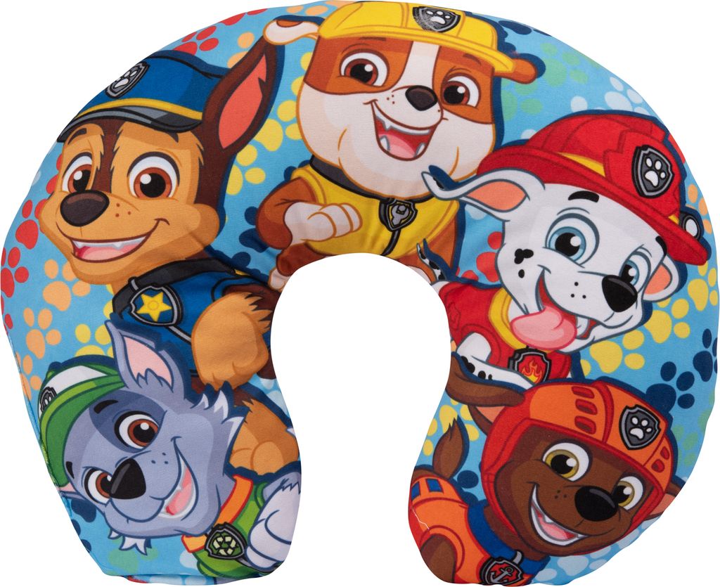Paw Patrol - Reise Nackenkissen bequemes Reisekissen Nackenhörnchen Auto Flugzeug