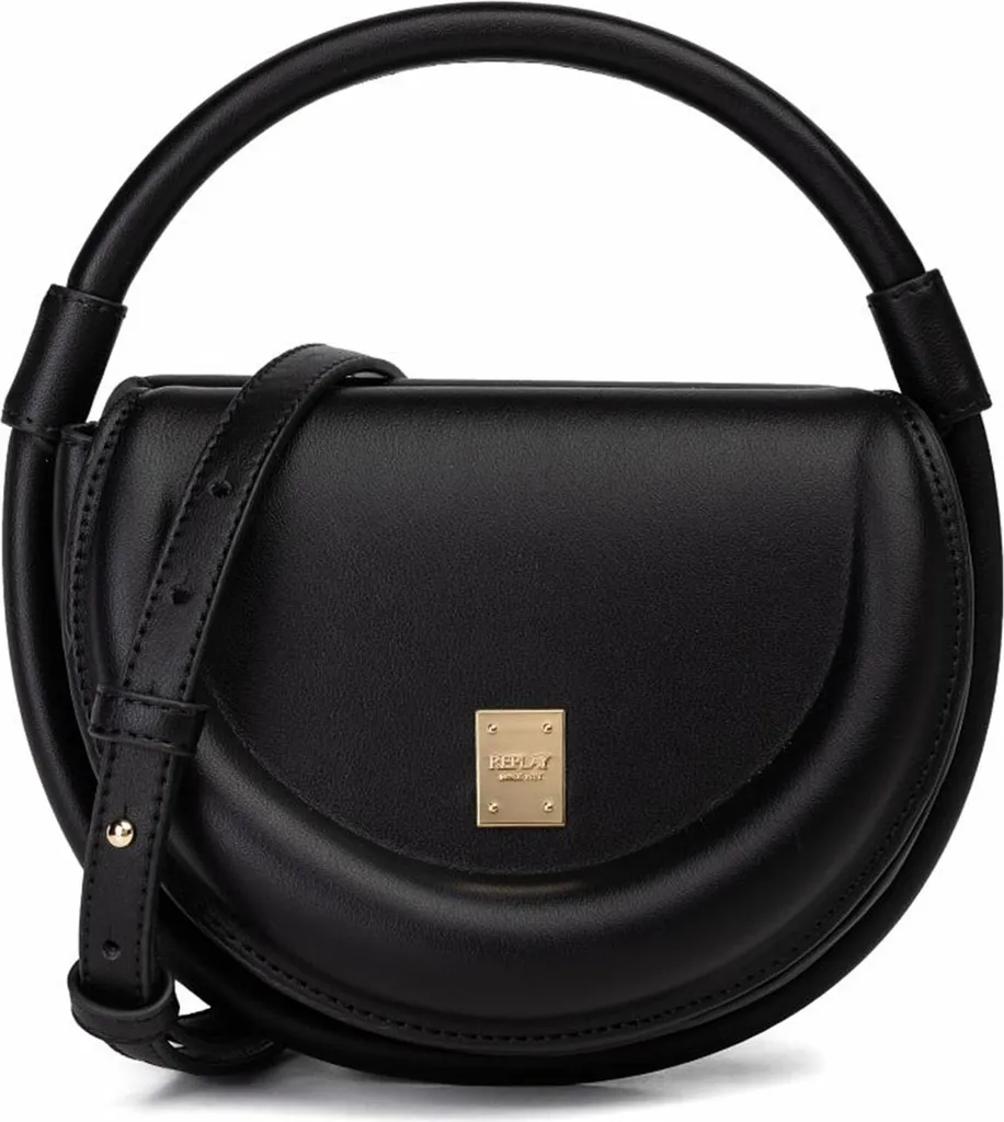 Borsa Replay Nera a Tracolla - Borsetta Donna Black Casual Chic