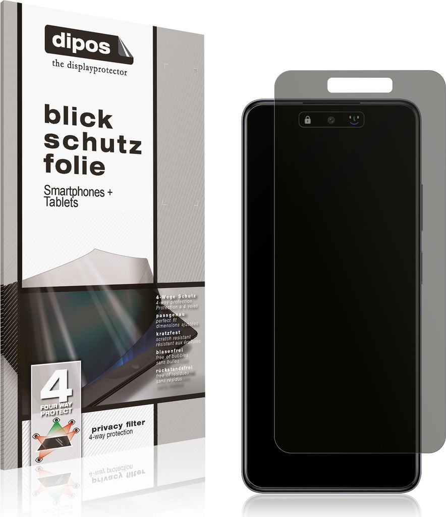 Blickschutzfolie für Infinix Smart 8 HD matt Schutzfolie Folie Display Schutz dipos