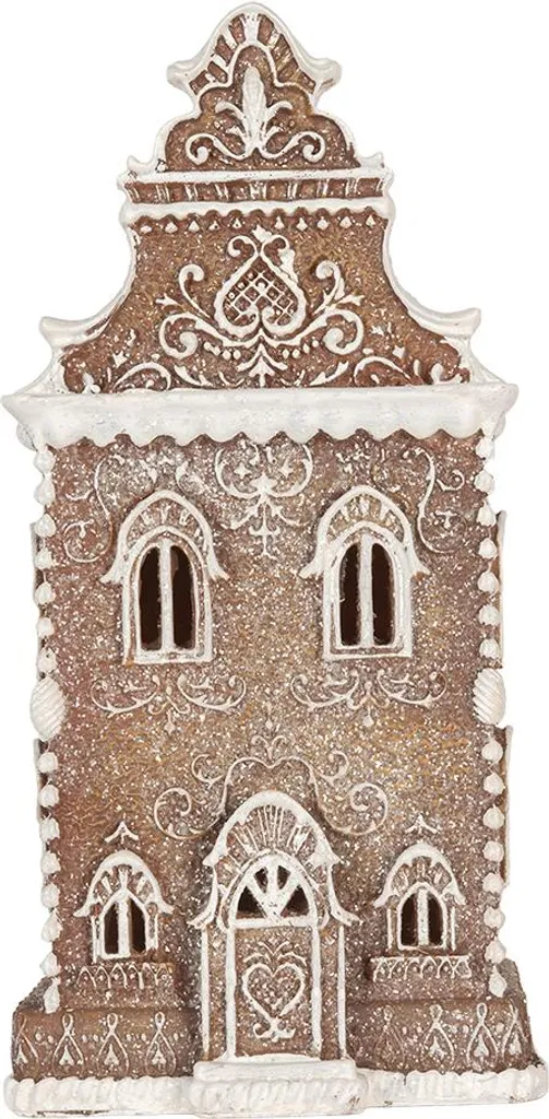 Decorazione Casa Pan di Zenzero Clayre & Eef LED 35cm Marrone