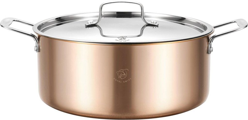 Braadpan 24 cm met deksel – Drielaags roestvrij staal 18/10 Productafbeelding 