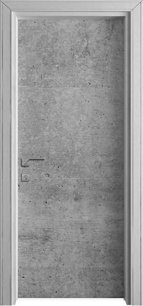 Tür Selbstklebende 80x210 cm Türfolie Türtapete Klebefolie - Beton Zement Textur
