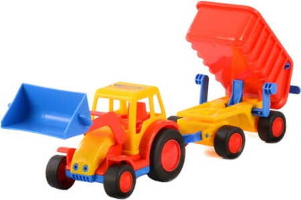 Traktorový nakladač Wader-Polesie 9623 s prívesom v mriežke Obrázok produktu 5