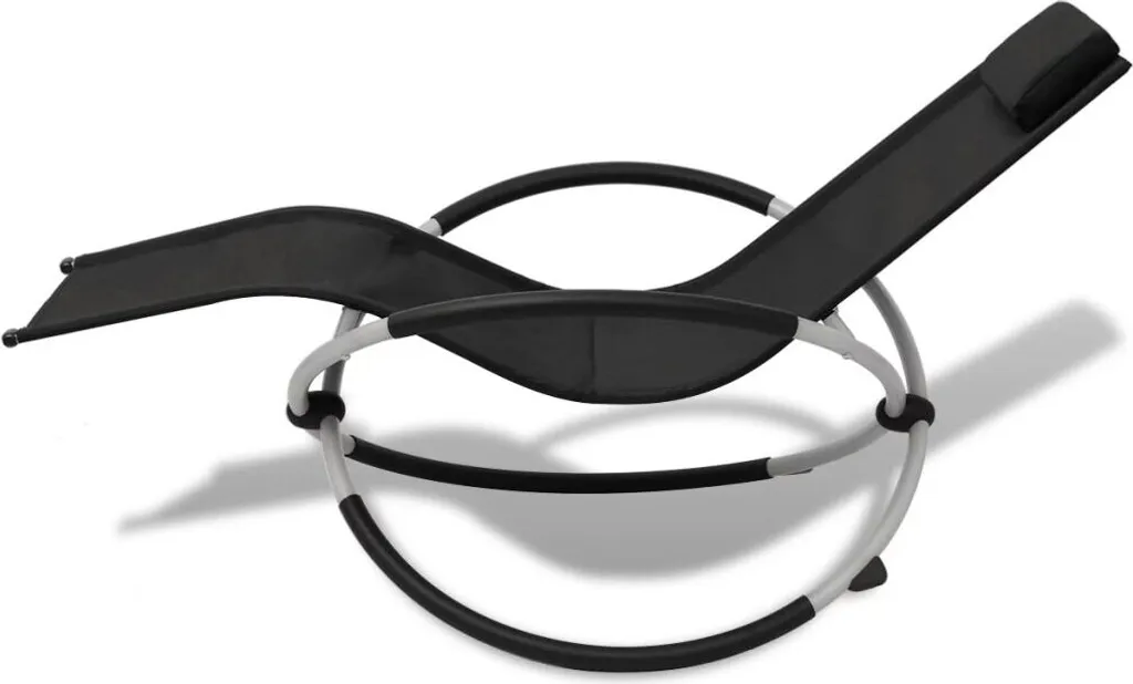 Chaise longue résistante aux intempéries et design pour terrasse acier