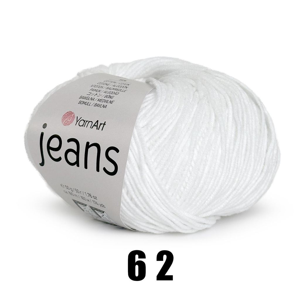 YarnArt Jeans (50g/160M) 62 weiß Produktbild 2