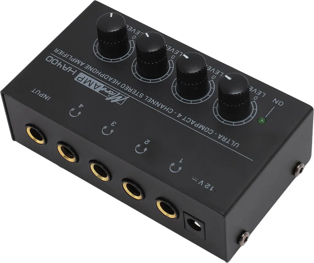 Mini ampli de casque à 4 canaux boîtier de distribution audio scène - 7