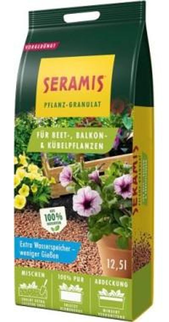 Seramis Pflanz-Granulat für Beet-, Balkon- & Kübelpflanzen, Produktbild 