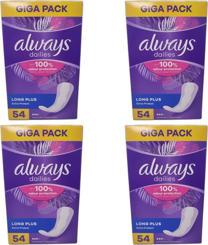 Always Slipeinlage Extra Protect Long Plus Ohne Duft 54 Produktbild 