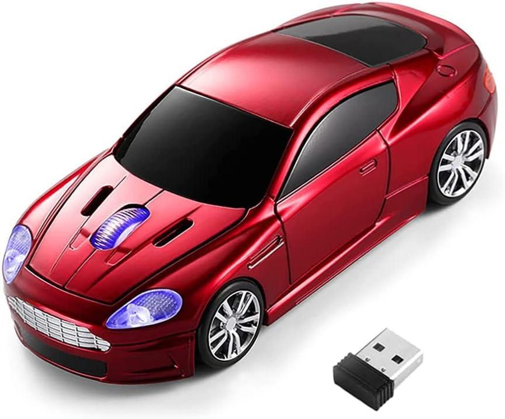 Kabellose 2,4G Maus für Laptop & Desktop, Ergonomisch, Optische Tracking-Technologie, Plug & Play, Empfänger-Stauraum, Kompatibel mit Windows & Mac