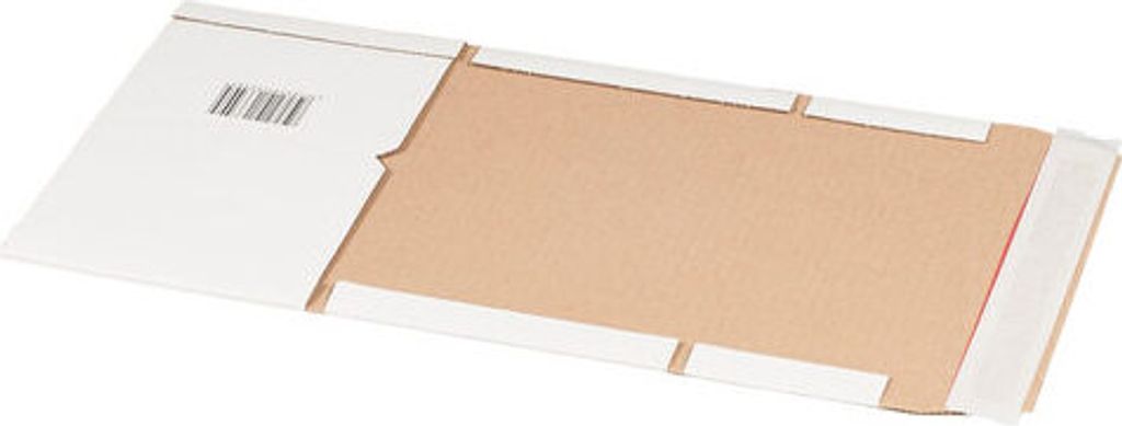 25x Universalverpackung 300x220mm bis 80mm Höhe Selbstklebeverschluss Aufreißfaden A4 weiß