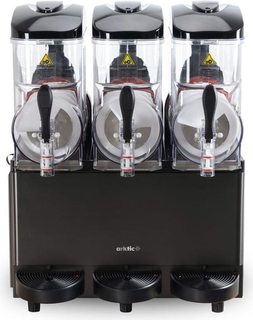 Slush-Eis-Maschine 3x12 L, Arktic, 36L, Schwarz, 220-240V/1080W, 610x490x(H)775mm