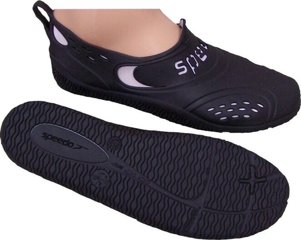 Speedo Badeschuhe für Damen, Farbe:Schwarz, Größe:EU 37