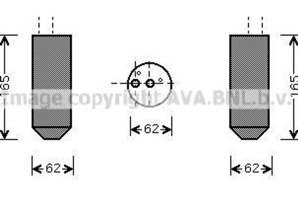 Filtre sécheur de clim AVA FTD348 haute résistance pour Fiat Multipla